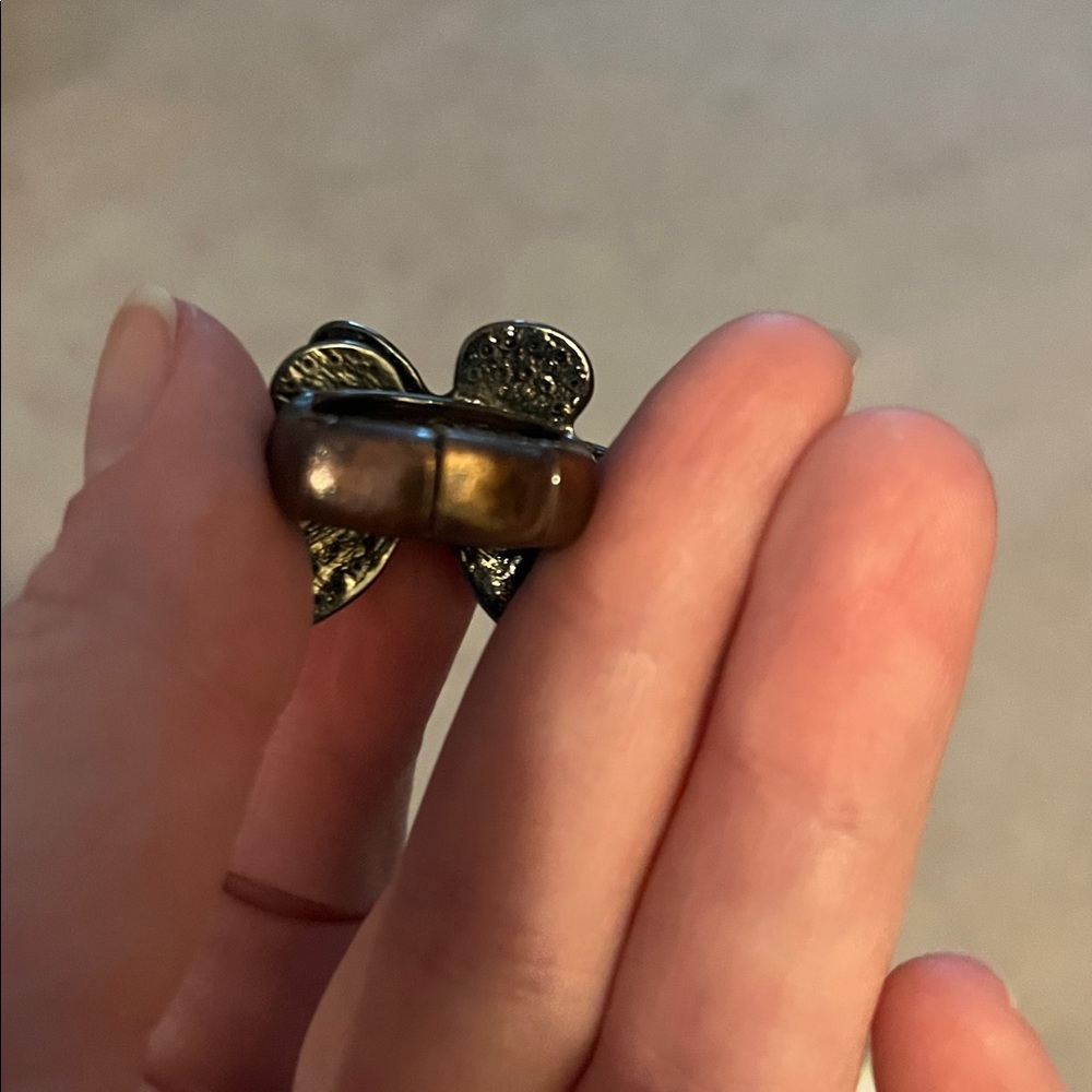 Multicolored Bejeweled Butterfly Ring - Picture 5 of 7